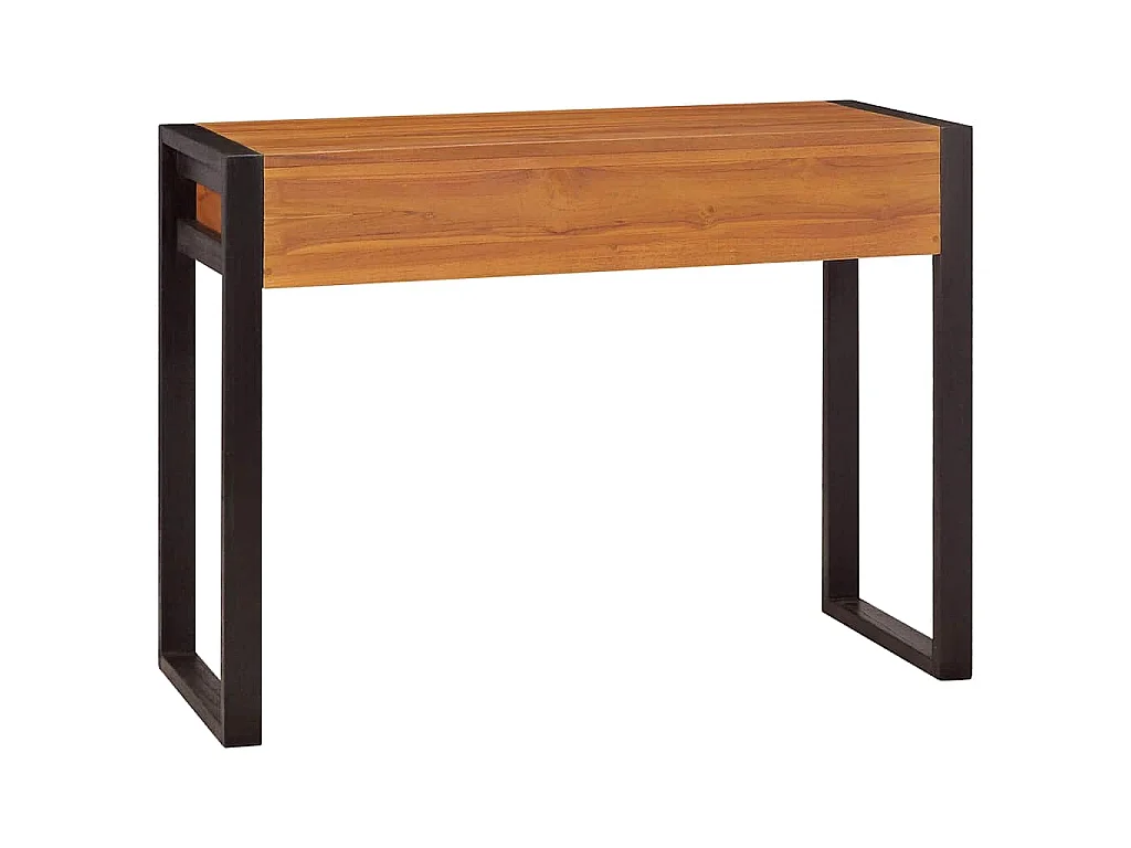 Escritorio con 2 cajones madera de teca 100x40x75 cm