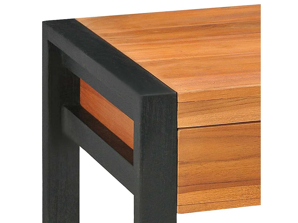 Escritorio con 2 cajones madera de teca 100x40x75 cm