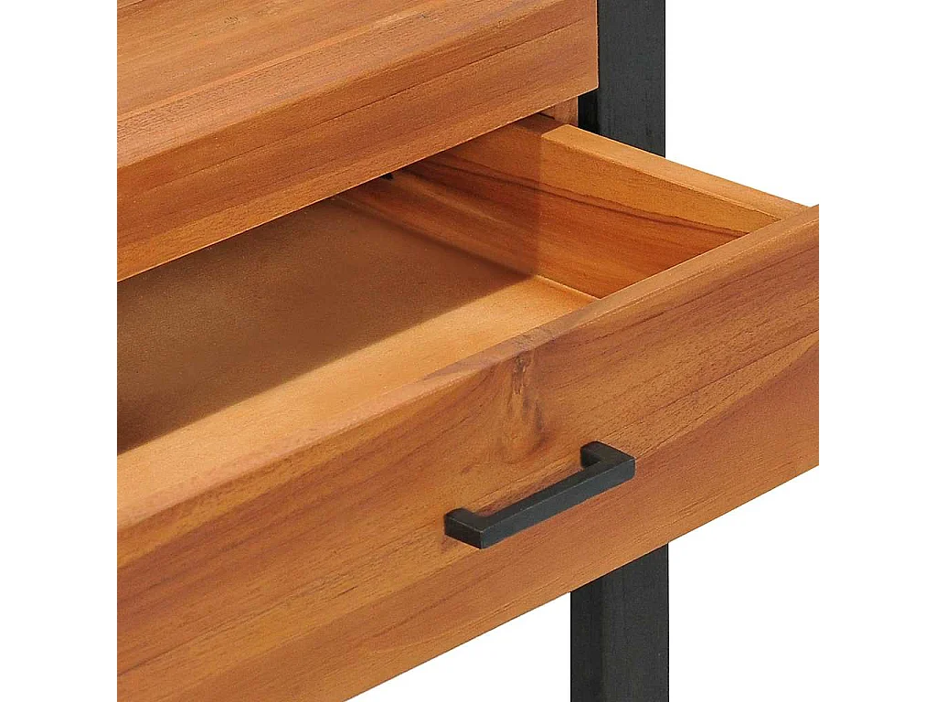 Escritorio con 2 cajones madera de teca 100x40x75 cm
