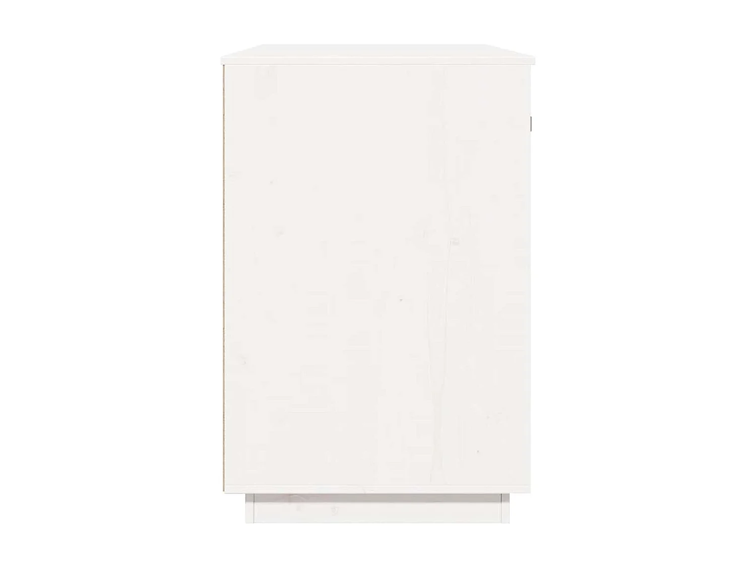 Bureau Blanc 95x50x75 cm Bois massif de pin