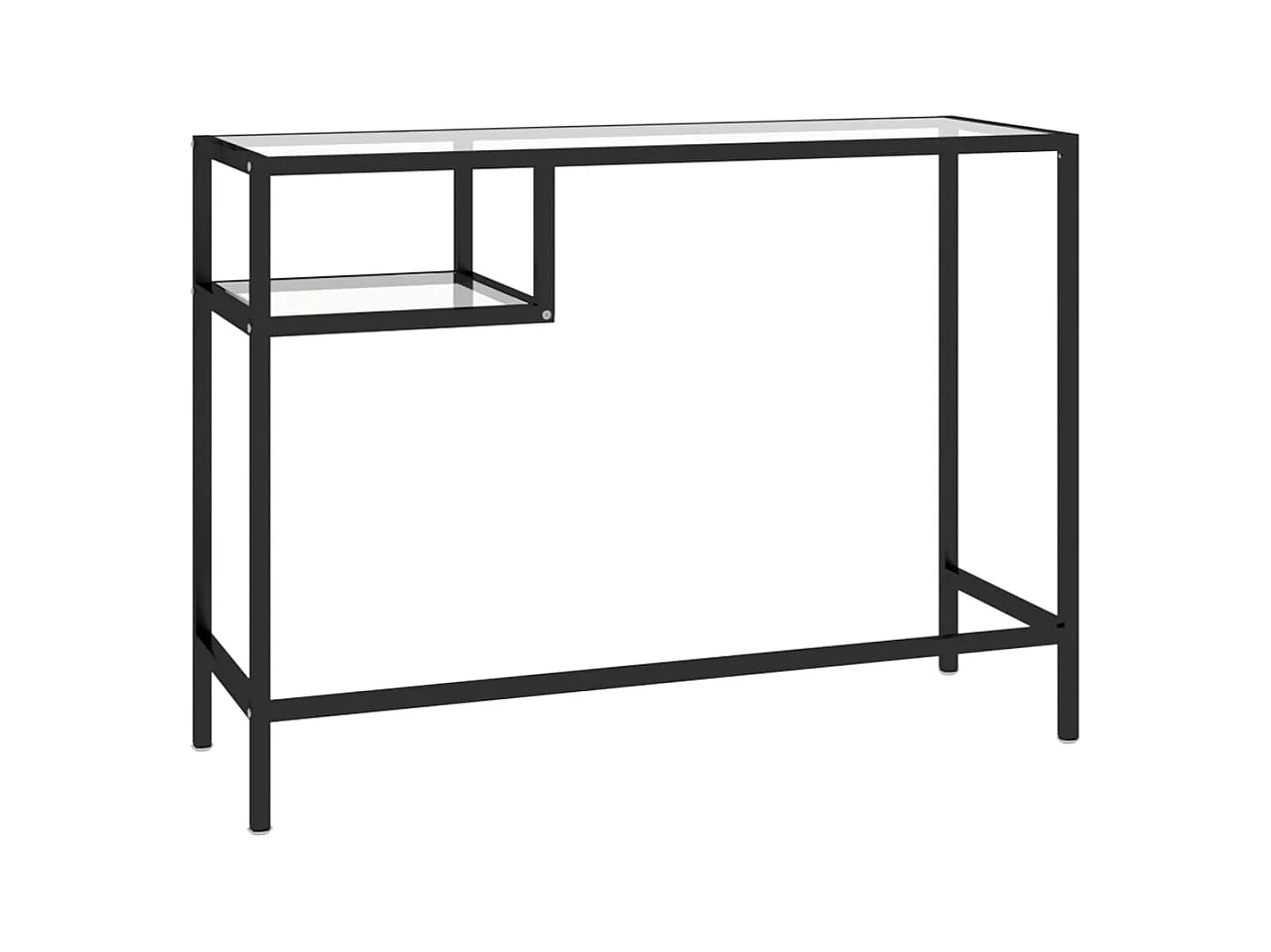 Bureau d'ordinateur Transparent 100x36x74 cm Verre