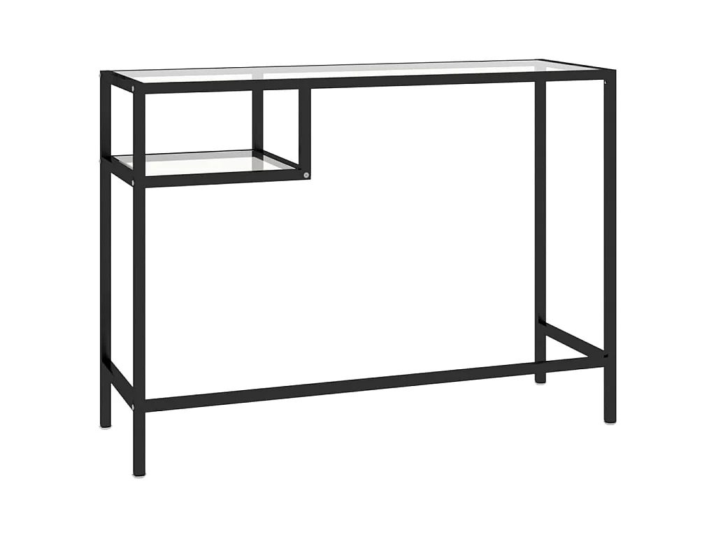 Scrivania per Computer Trasparente 100x36x74 cm in Vetro