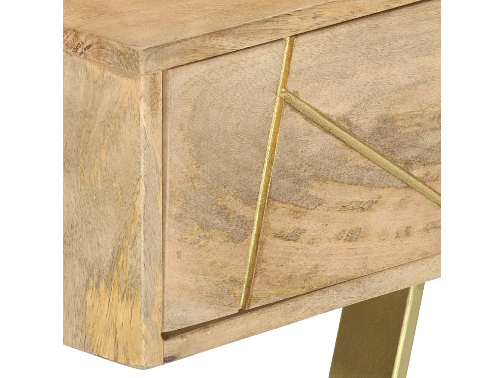 Scrivania con Cassetti 100x55x75 cm Legno Massello di Mango