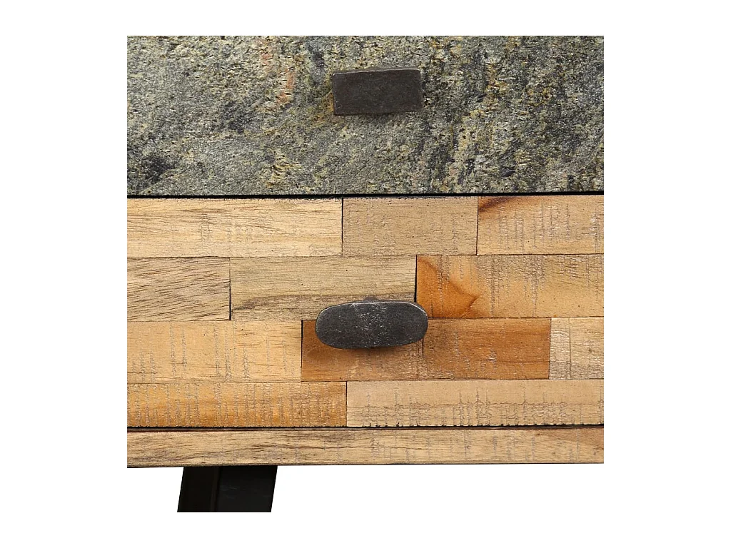 Schrijftafel 110x50x76 cm massief gerecycled teakhout