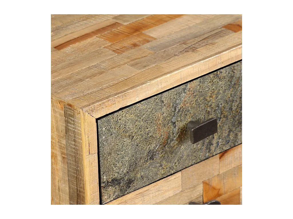 Schrijftafel 110x50x76 cm massief gerecycled teakhout