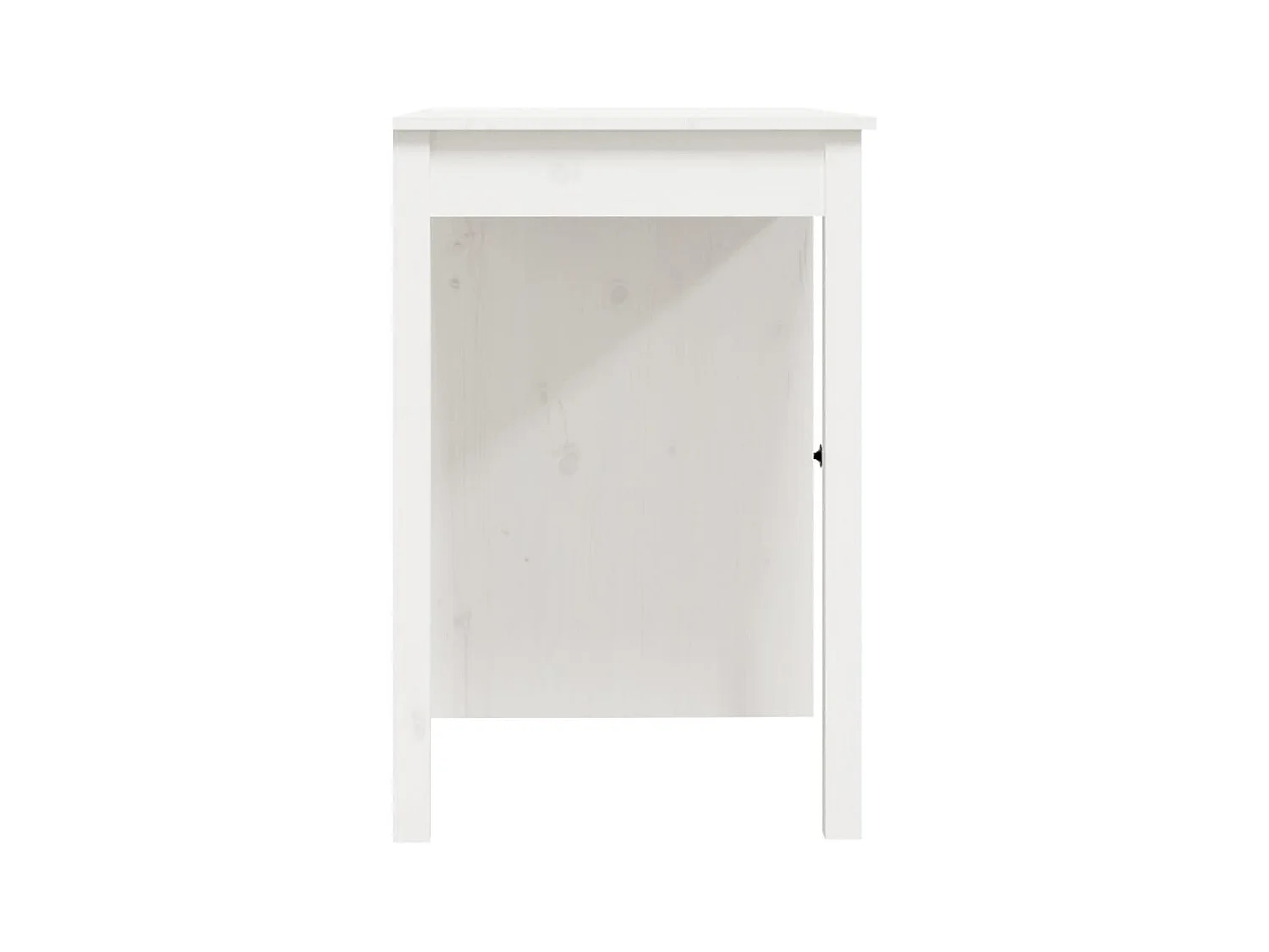 Bureau 100x50x75 cm massief grenenhout wit