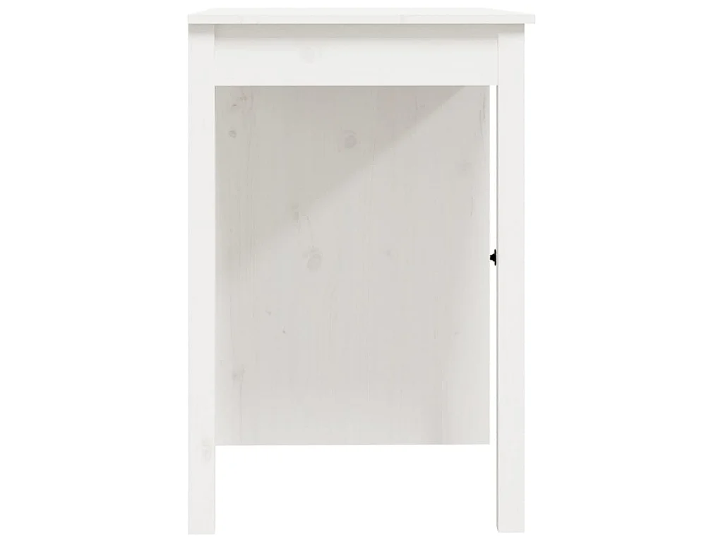 Bureau 100x50x75 cm massief grenenhout wit