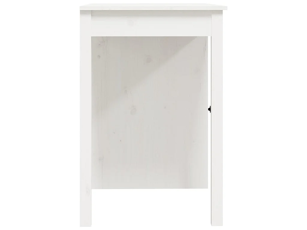 Schreibtisch Weiß 100x50x75 cm Massivholz Kiefer