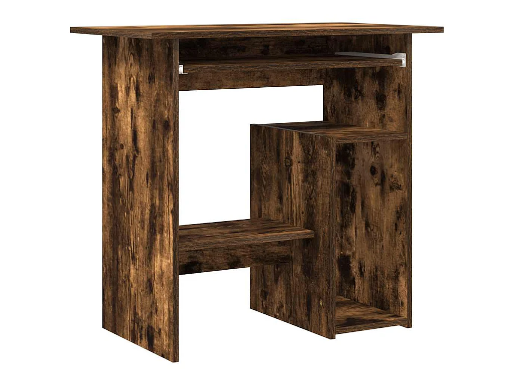 Bureau Chêne fumé 80x45x74 cm Bois d'ingénierie