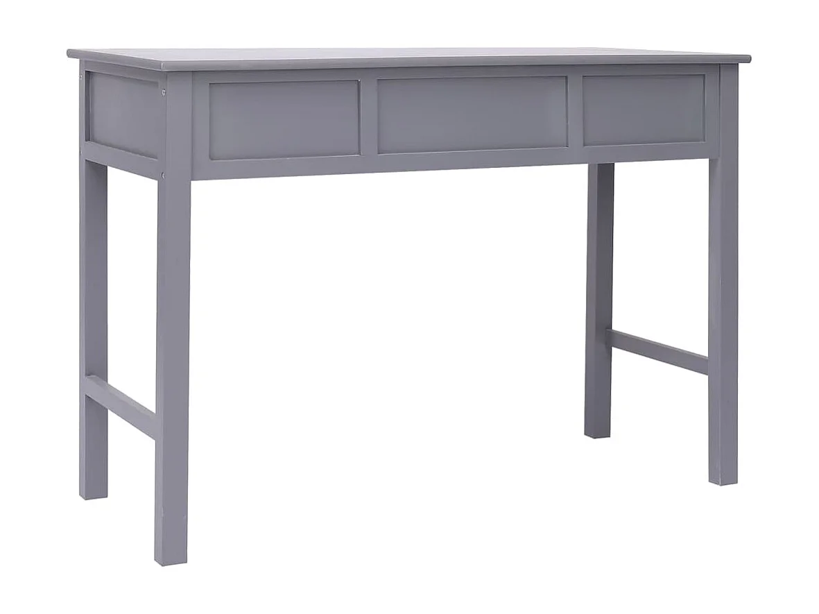 Buffet Gris 108x45x76 cm Bois de Paulownia massif