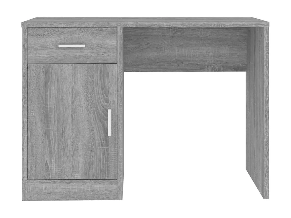 Bureau avec tiroir et armoire Sonoma gris 100x40x73 cm
