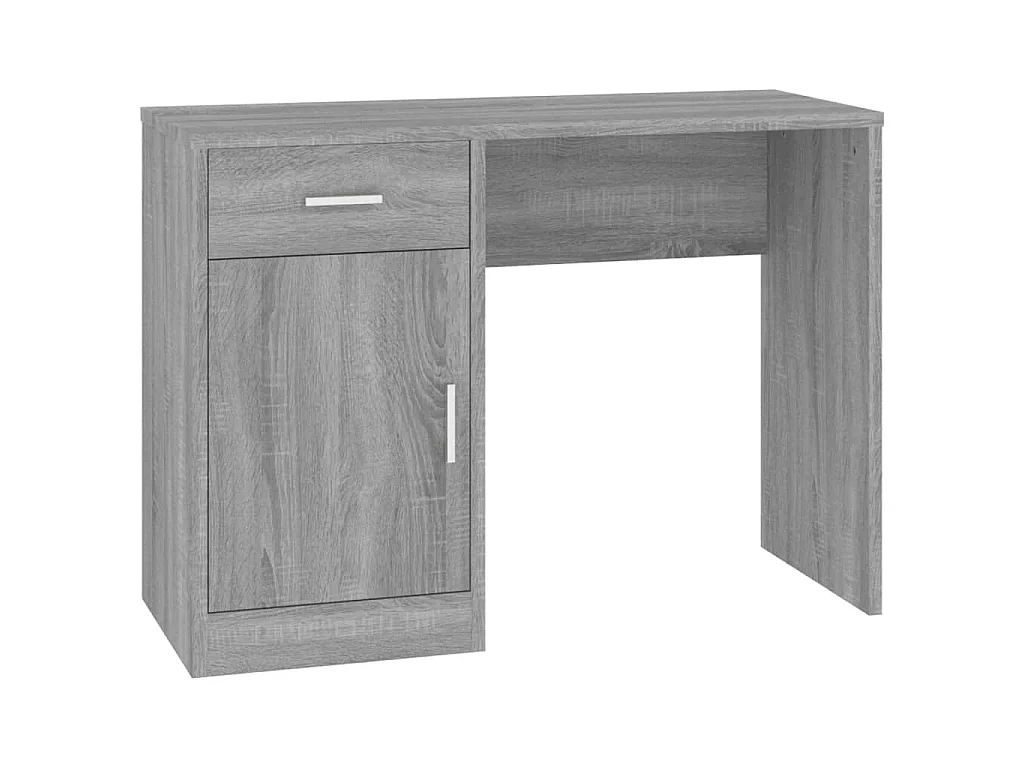 Bureau avec tiroir et armoire Sonoma gris 100x40x73 cm