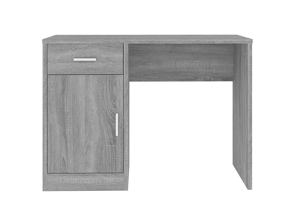 Bureau avec tiroir et armoire Sonoma gris 100x40x73 cm