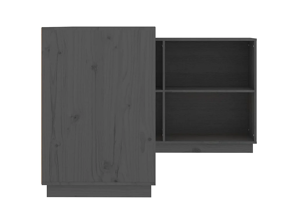 Bureau Gris 110x50x75 cm Bois massif de pin