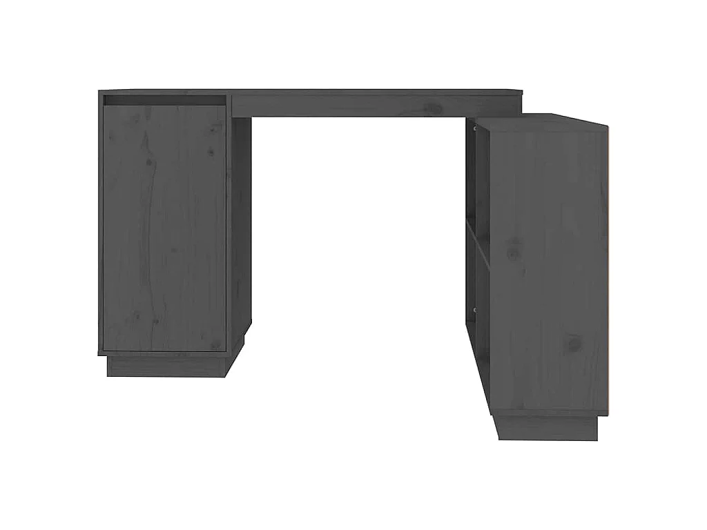 Bureau 110x50x75 cm massief grenenhout grijs