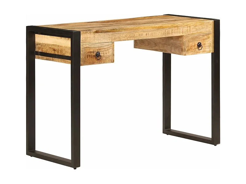 Schreibtisch mit 2 Schubladen 110 x 50 x 77 cm Mangoholz Massiv