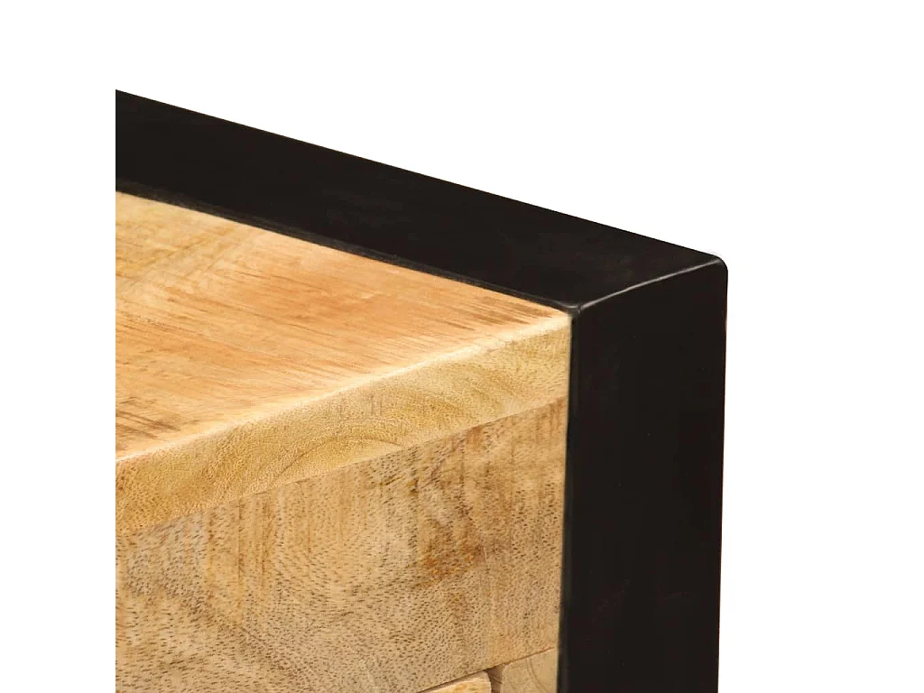 Secretária com 2 gavetas madeira mangueira maciça 110x50x77 cm