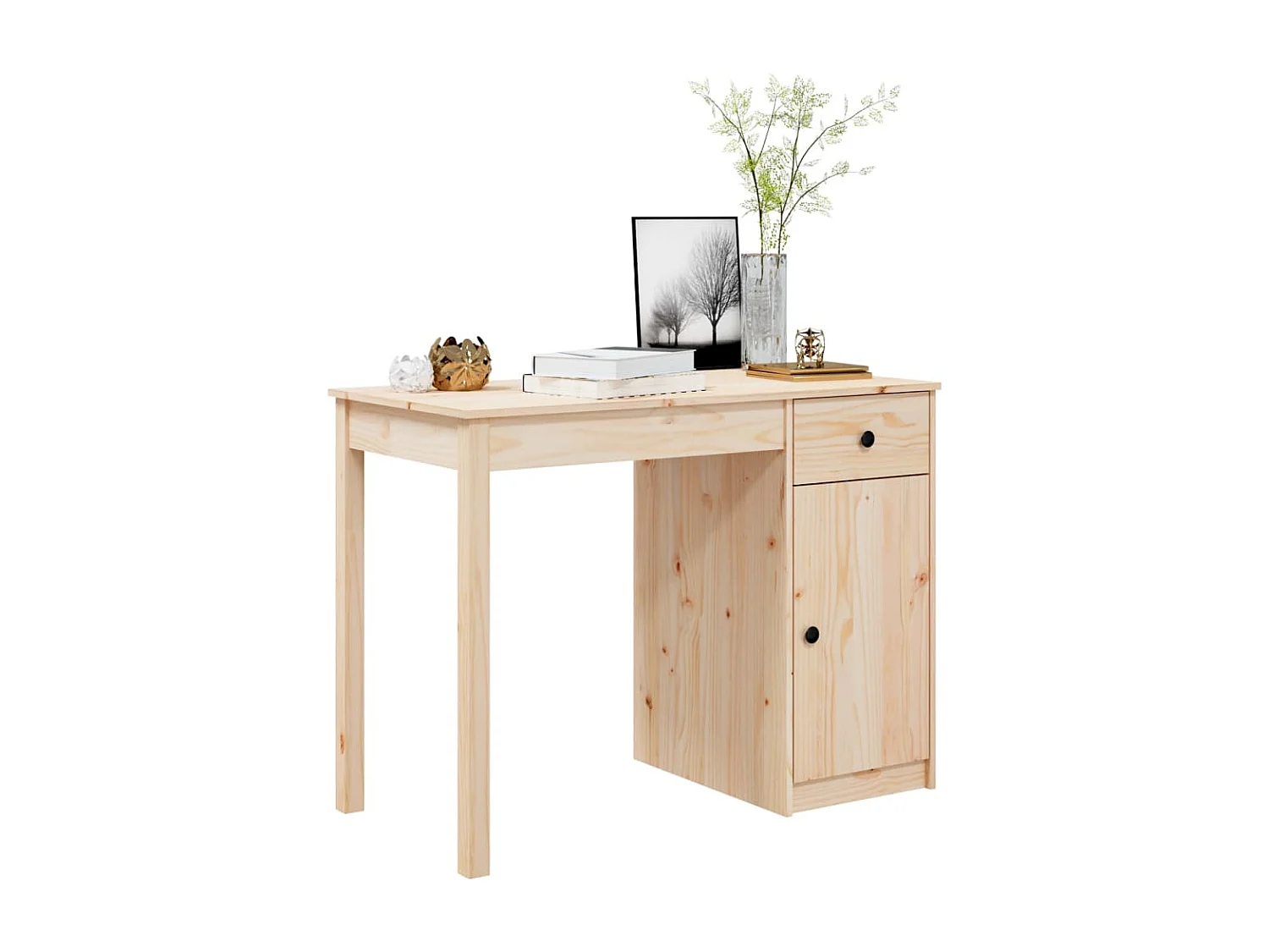 Bureau 100x50x75 cm Bois massif de pin