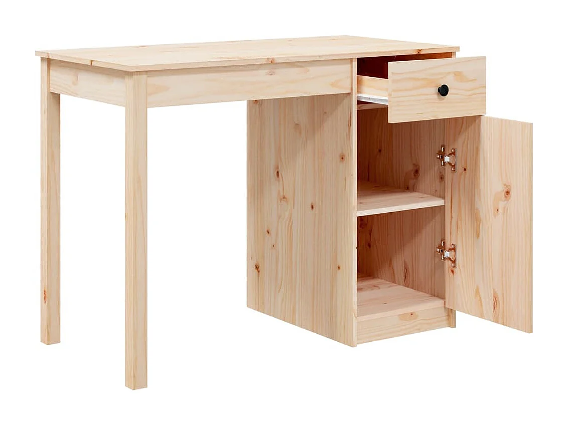 Bureau 100x50x75 cm Bois massif de pin