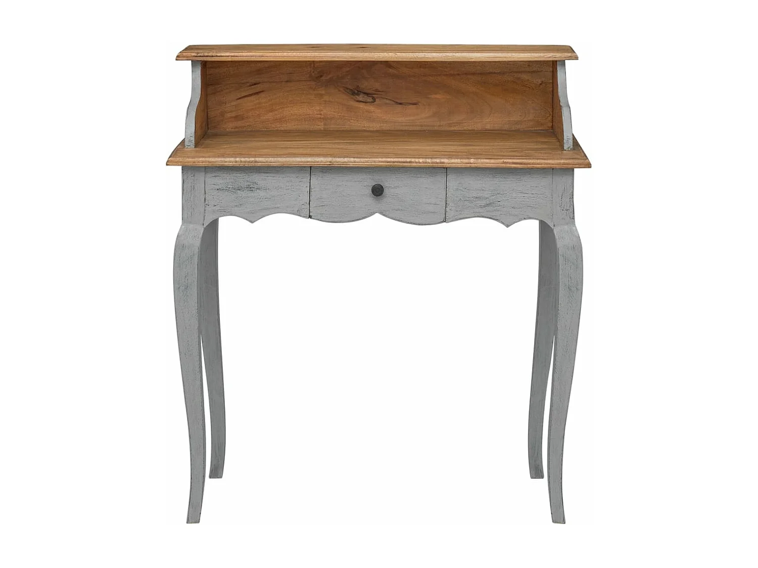 Bureau d'écriture bois d'acajou massif 80x40x92 cm