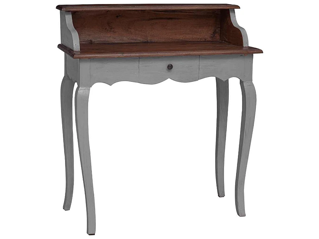 Bureau d'écriture bois d'acajou massif 80x40x92 cm
