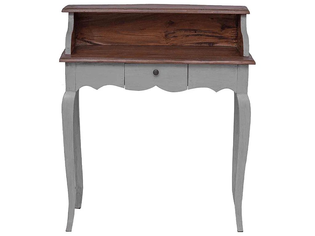 Bureau d'écriture bois d'acajou massif 80x40x92 cm