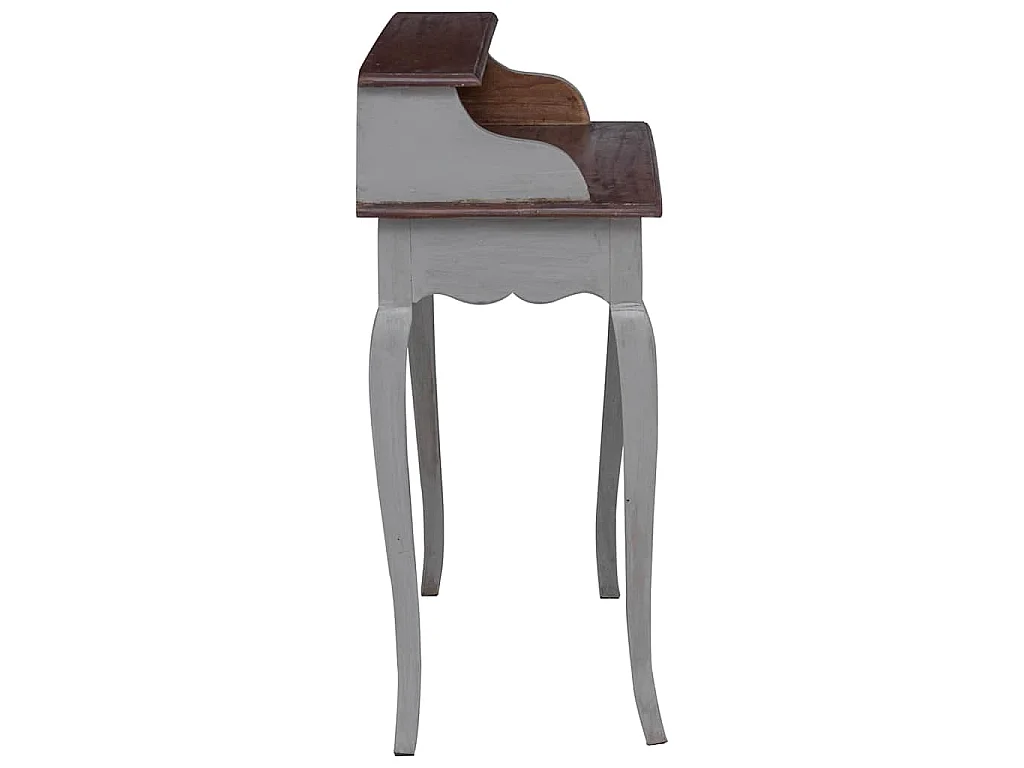 Bureau d'écriture bois d'acajou massif 80x40x92 cm