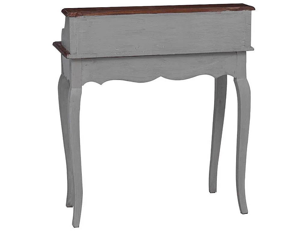 Bureau d'écriture bois d'acajou massif 80x40x92 cm