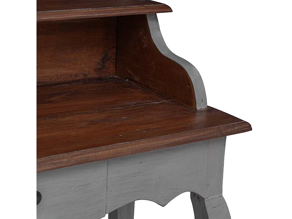 Bureau d'écriture bois d'acajou massif 80x40x92 cm
