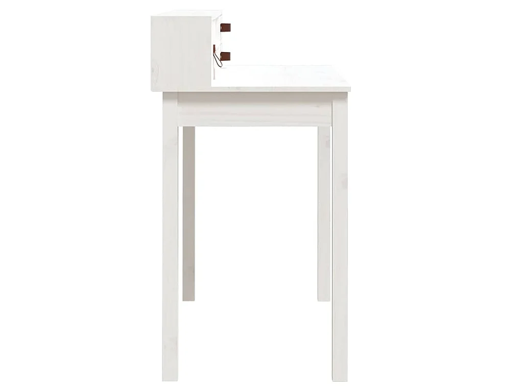 Secretária 110x50x93 cm madeira de pinho maciça branco