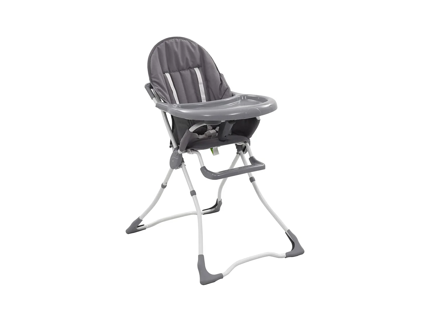 Chaise haute pour bébé Gris et blanc