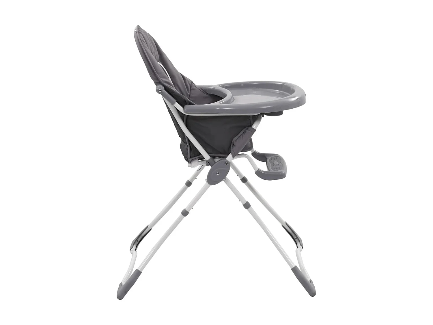Chaise haute pour bébé Gris et blanc