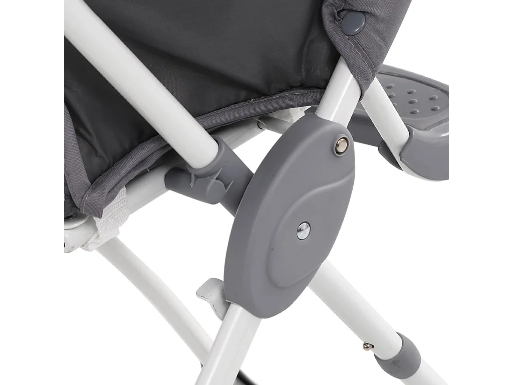Chaise haute pour bébé Gris et blanc