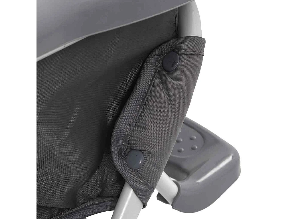 Seggiolone Pappa per Bambini Grigio e Bianco