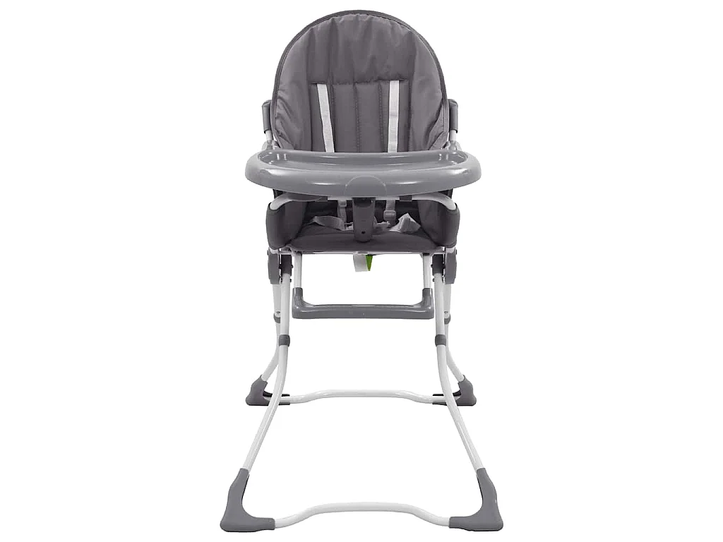 Chaise haute pour bébé Gris et blanc