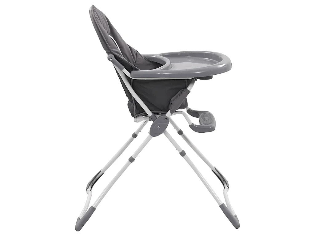 Chaise haute pour bébé Gris et blanc