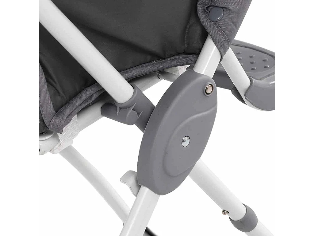 Chaise haute pour bébé Gris et blanc