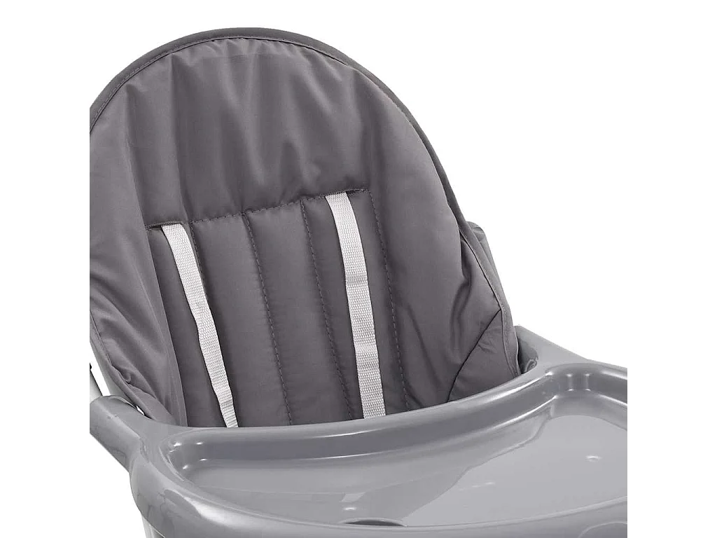Chaise haute pour bébé Gris et blanc