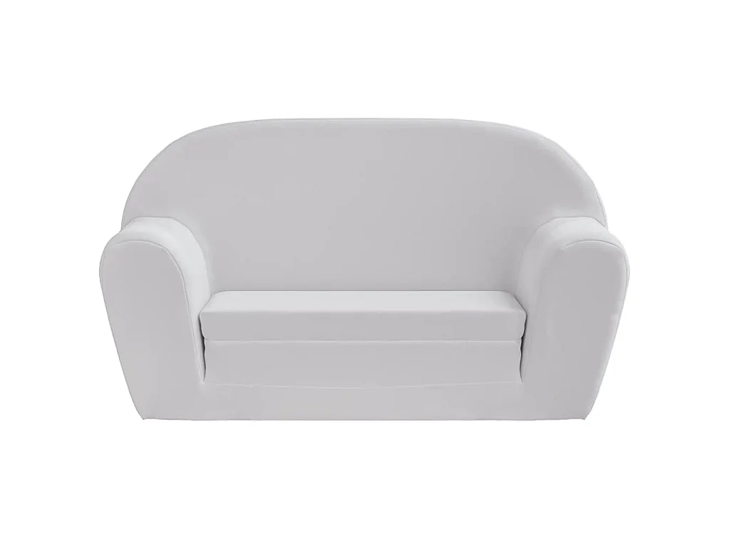 Chaise longue pliable pour enfants gris clair