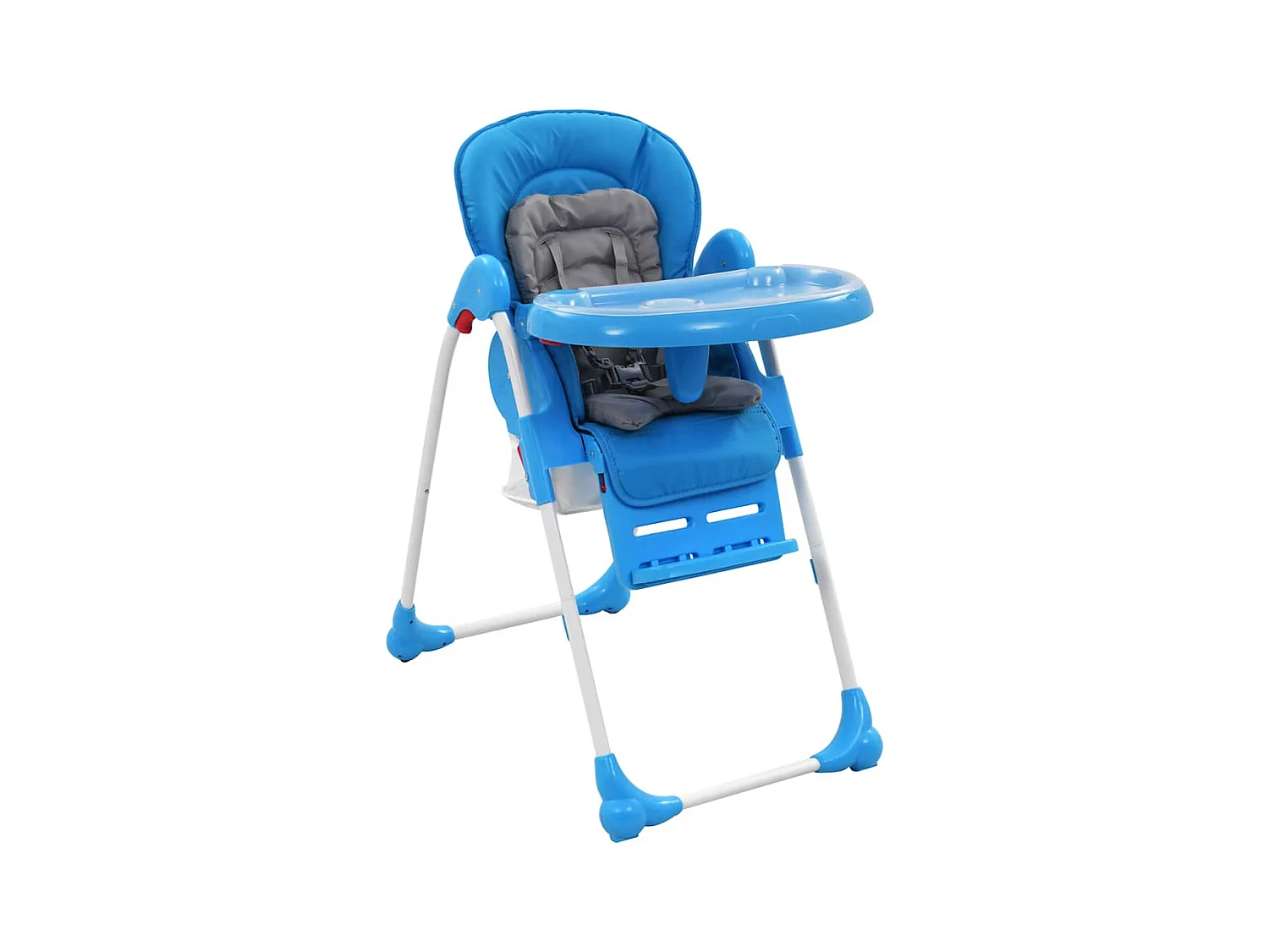 Chaise haute pour bébé Bleu et gris
