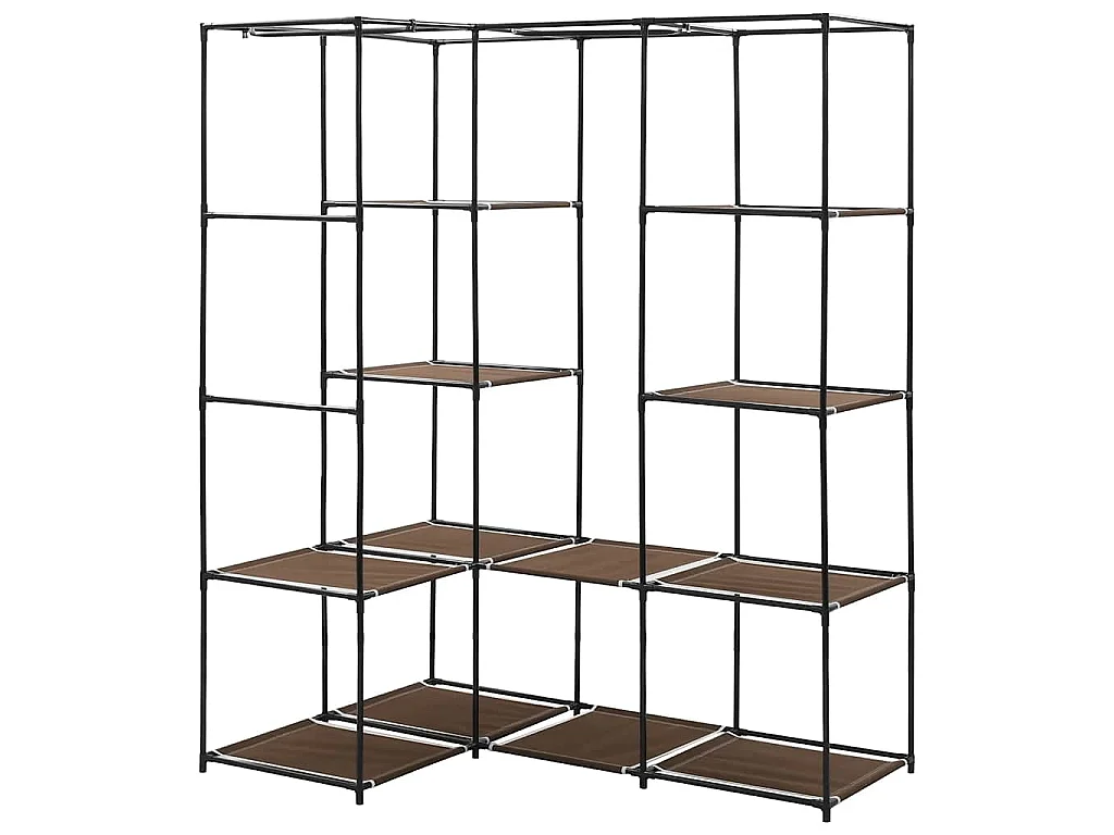 Garde-robe d'angle Marron 130x87x169 cm