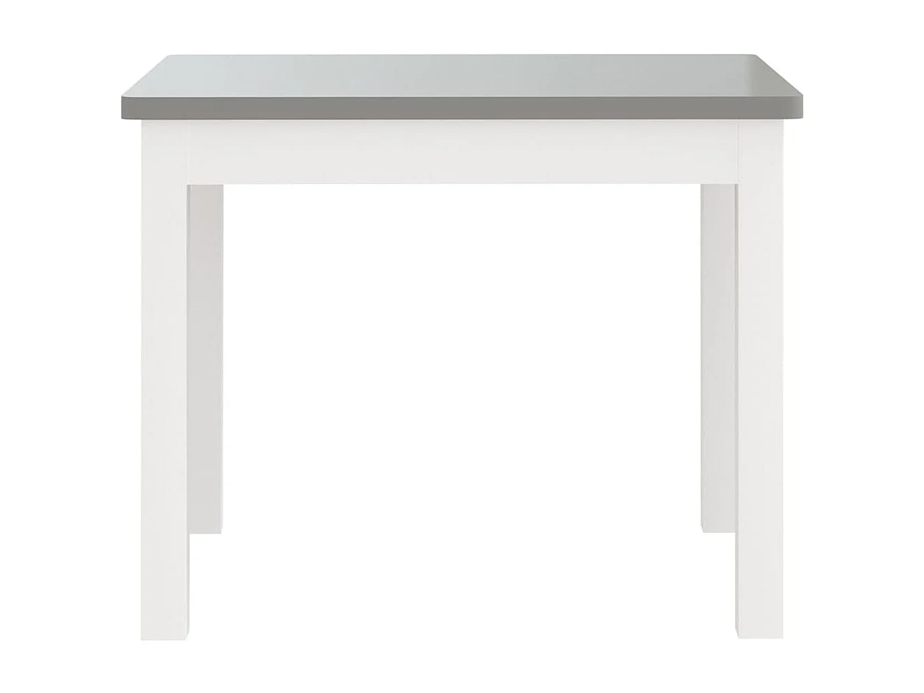 Ensemble de table et chaises enfants 3 pcs Blanc et gris MDF