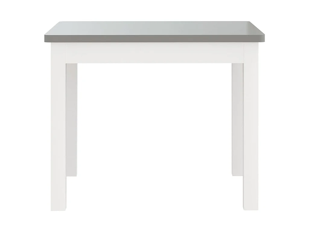 Ensemble de table et chaises enfants 3 pcs Blanc et gris MDF