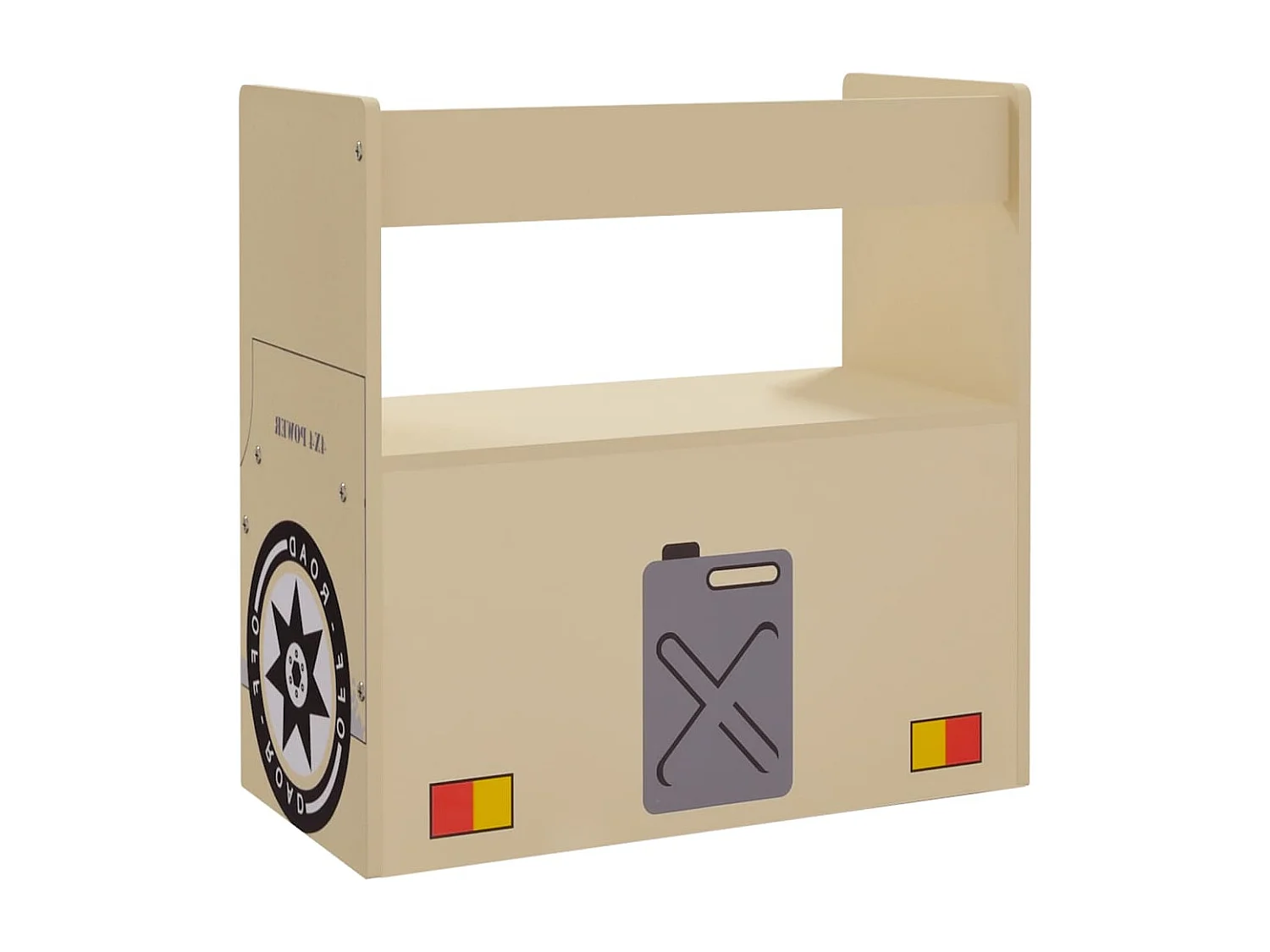3-tlg. Kindertisch und Stuhl Set Geländewagen-Design MDF