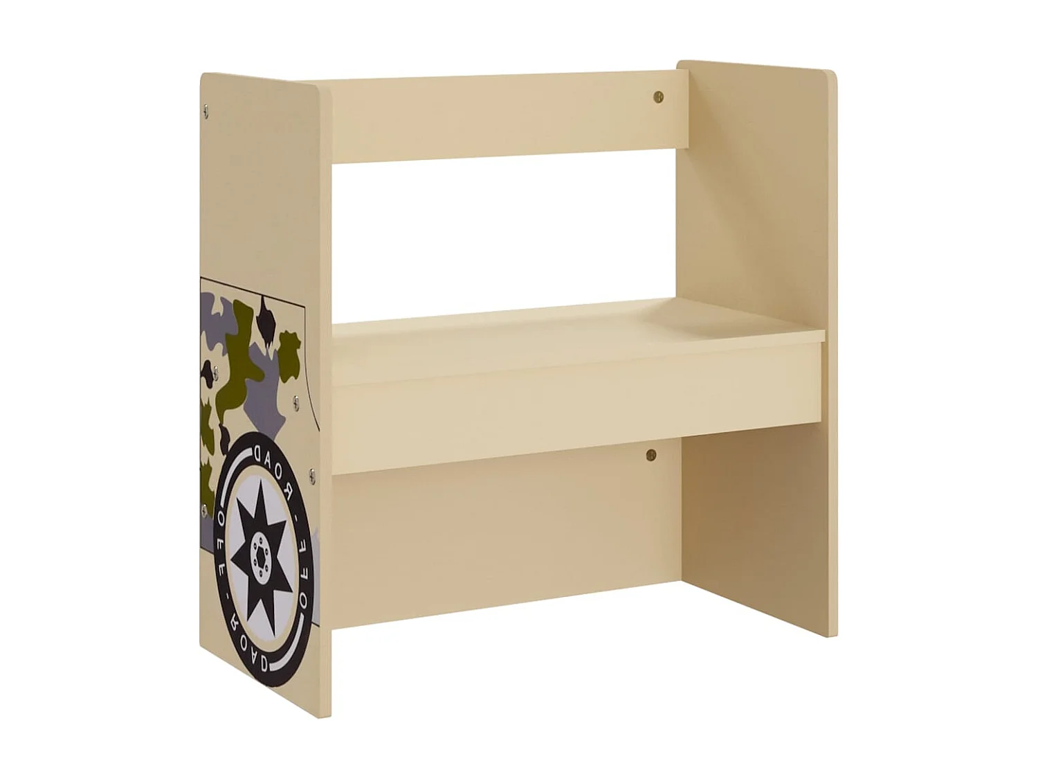 3-tlg. Kindertisch und Stuhl Set Geländewagen-Design MDF