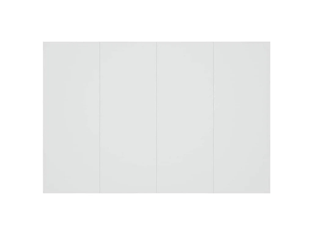Testiera per Letto con Comodini in Legno Multistrato Bianco