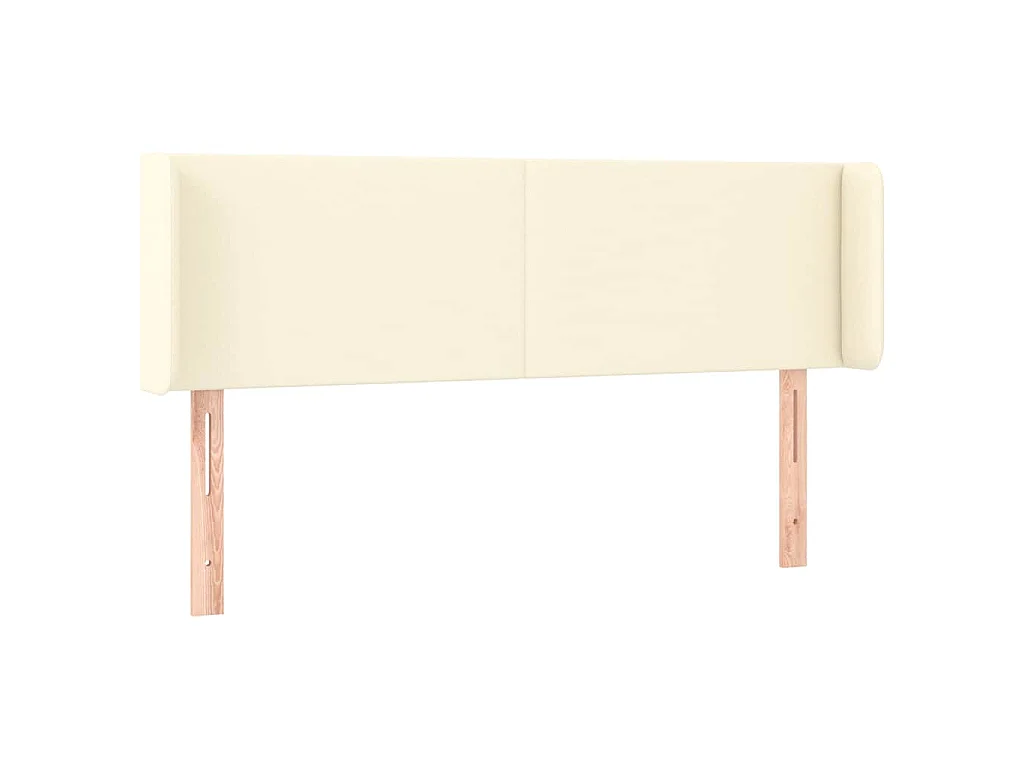 LED Kopfteil Creme 147x16x78/88 cm Kunstleder