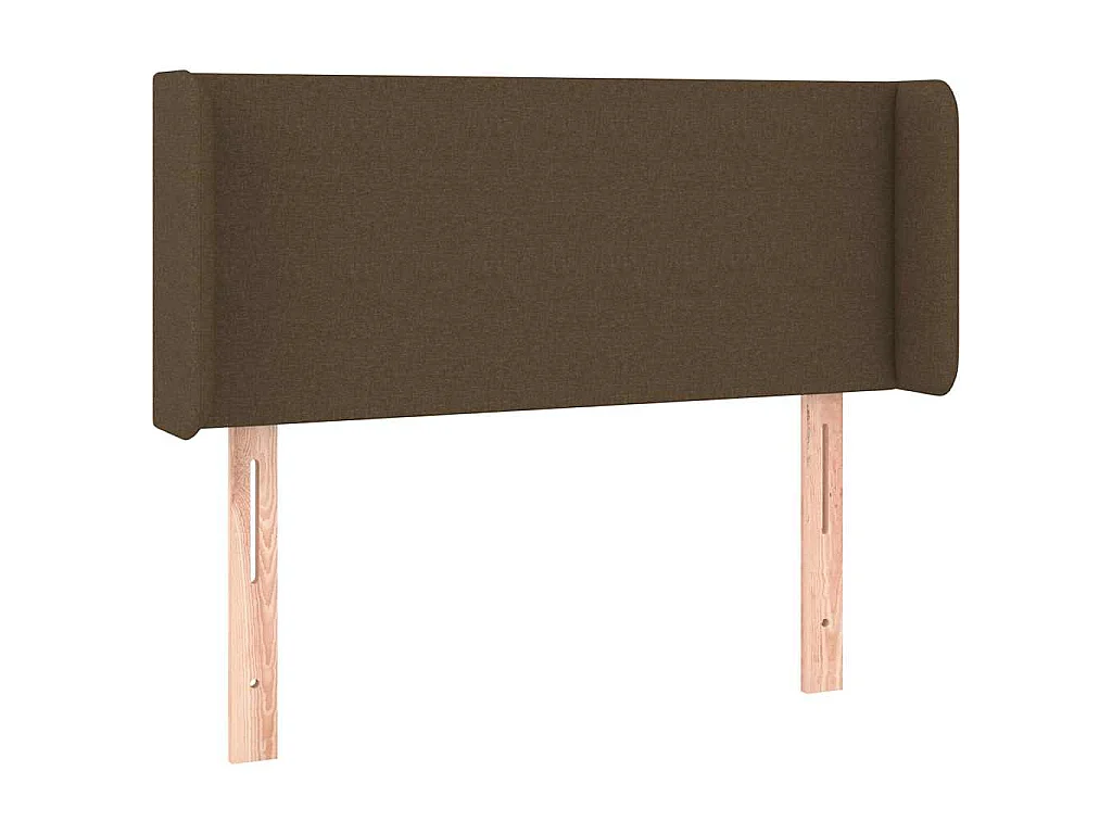 Tête de lit à LED Marron foncé 103x16x78/88 cm Tissu
