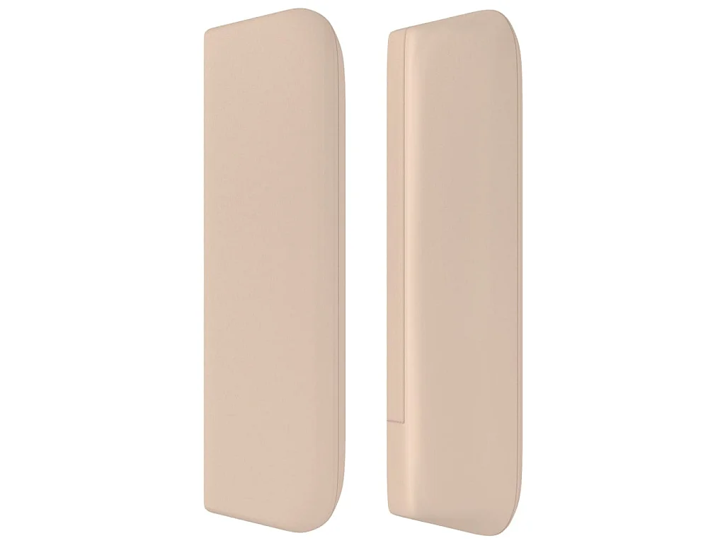 Kopfteil mit Ohren Cappuccino-Braun 83x16x78/88 cm Kunstleder