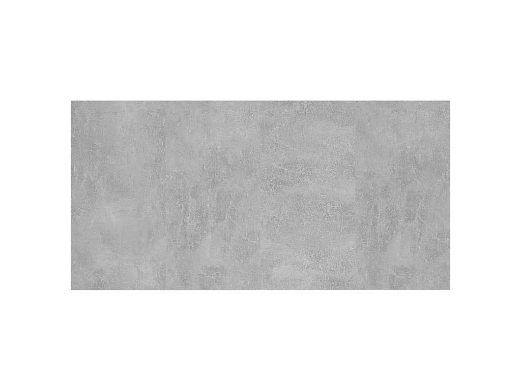 Tête de lit avec armoires Gris béton Bois d'ingénierie